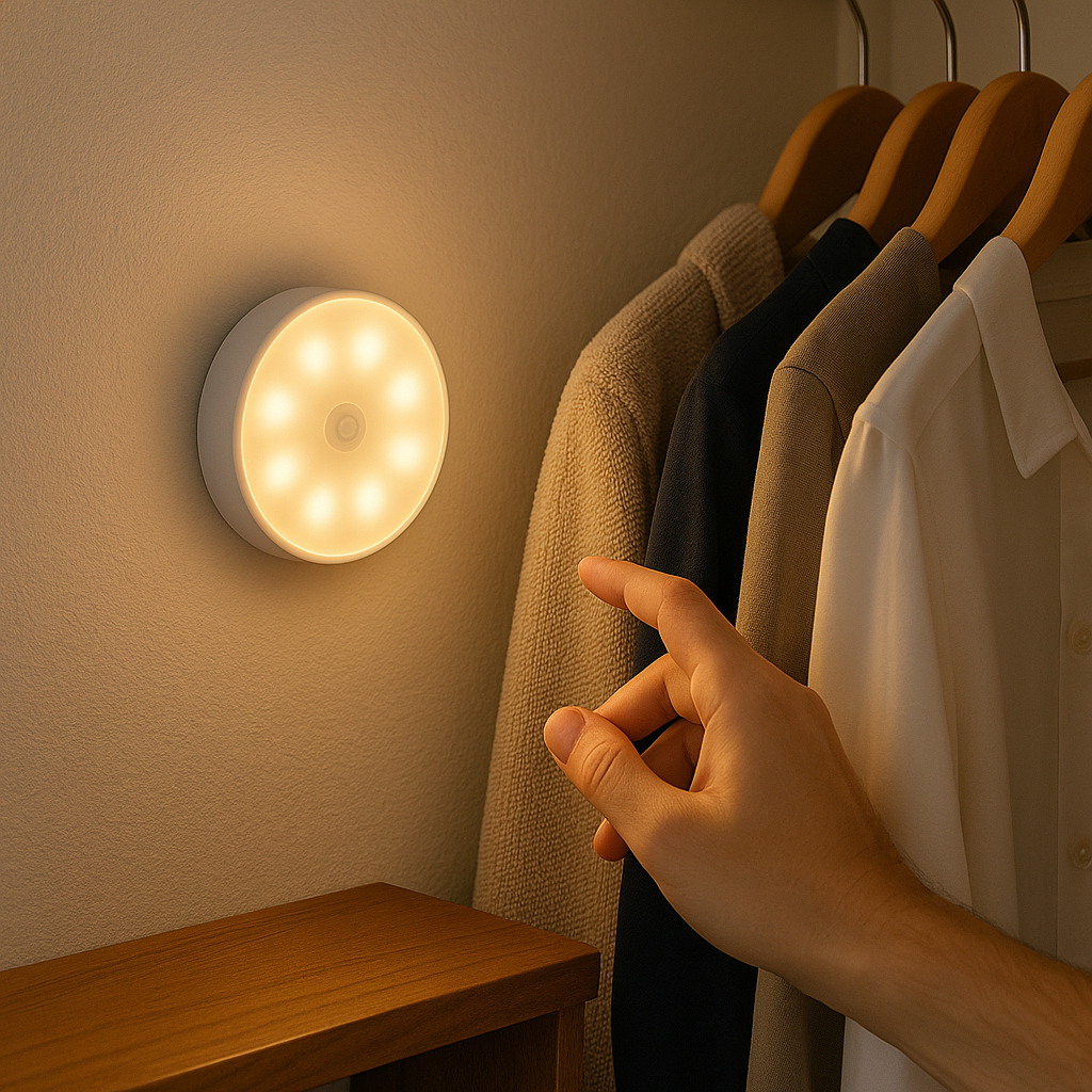 GlowLite - Uppladdningsbar Sensorlampa för hela hemmet - Med Rörelsesensor